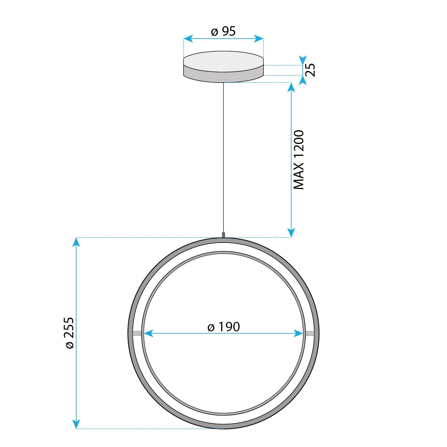 Lampa Wisząca Led App1791-cp Złota Szczotkowana  6
