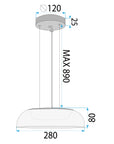Lampa Wisząca Led APP1691-1PC Złota  4