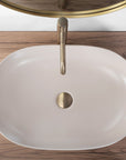 Umywalka nablatowa Rea CLEO 61 BEIGE MATT