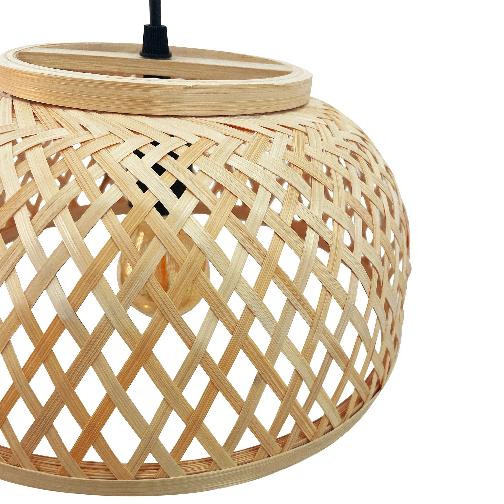 Lampa Wisząca Bambusowa APP1628-1CP  9