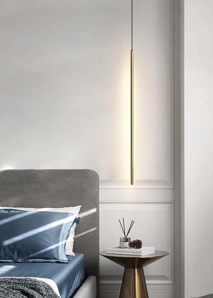 LAMPA SUFITOWA WISZĄCA LED APP1414-C GOLD 100cm