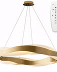 Lampa wisząca LED APP1802-CP Złota Szczotkowana + Pilot  1