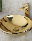 Umywalka nablatowa Rea Sofia Gold