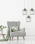 Lampa Sufitowa Kryształ APP510-3CPR Srebrna