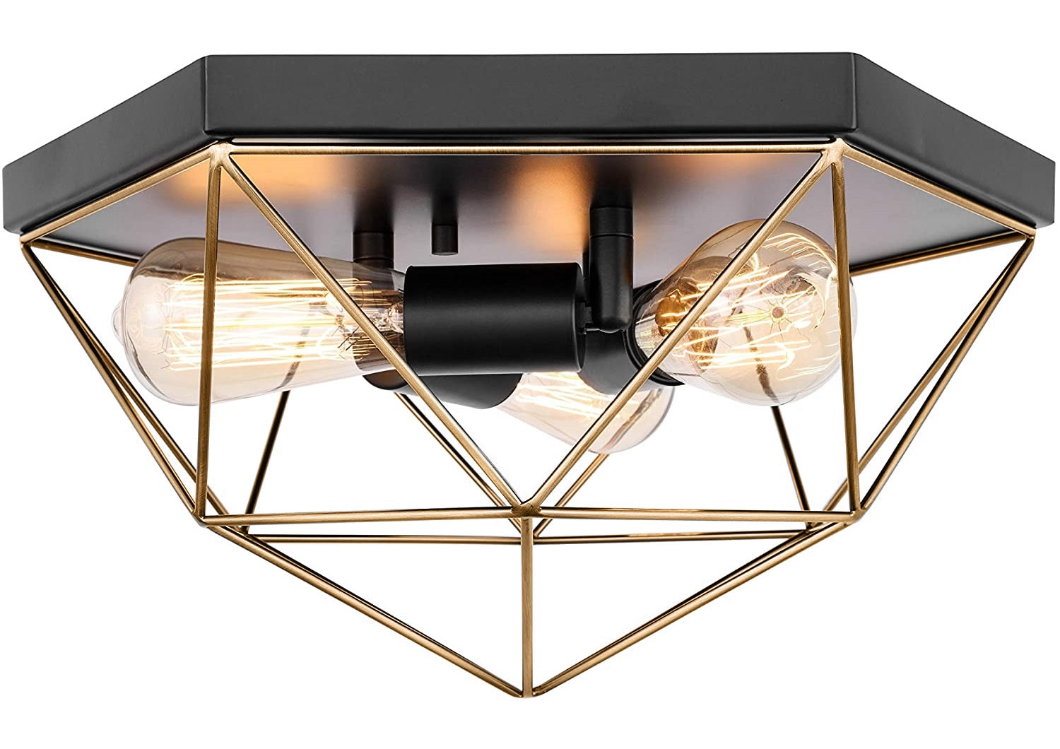 Lampa sufitowa plafon APP1094-3C Złota  2