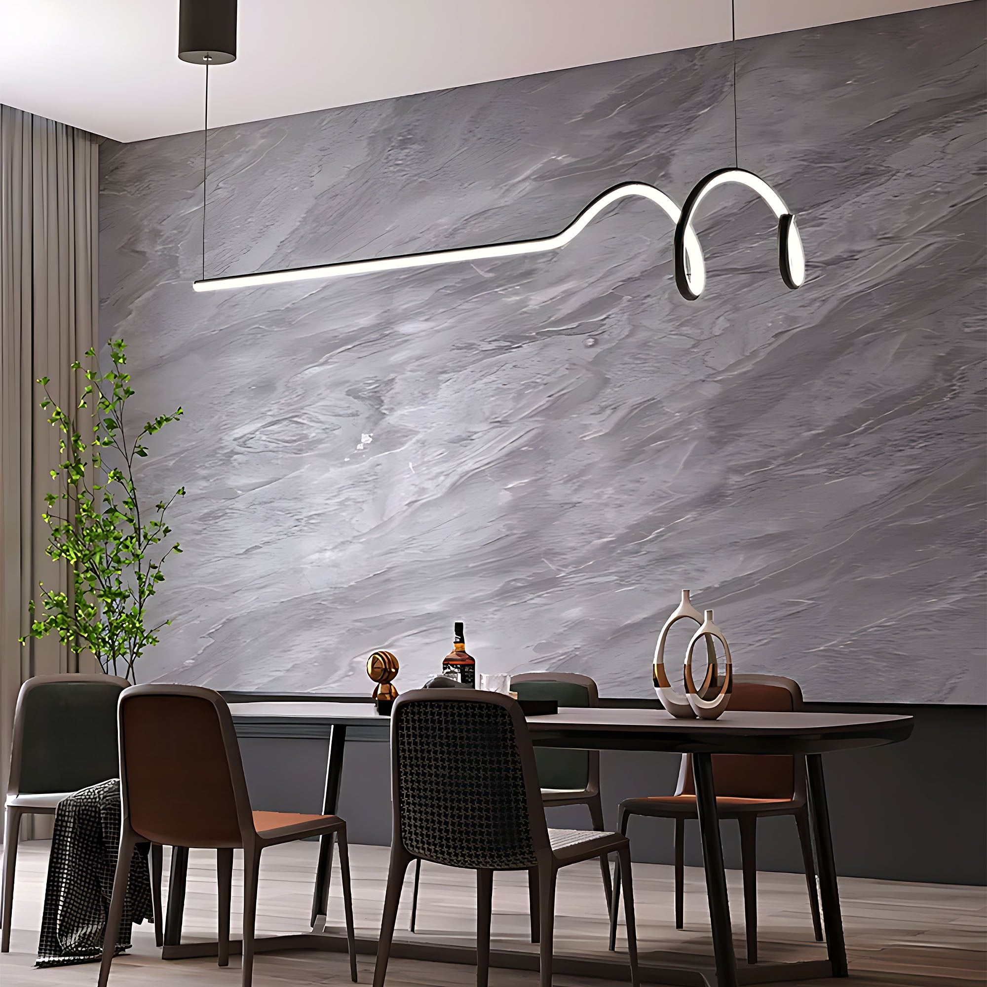 Lampa Wisząca Lhj030-cp 120cm Black  12
