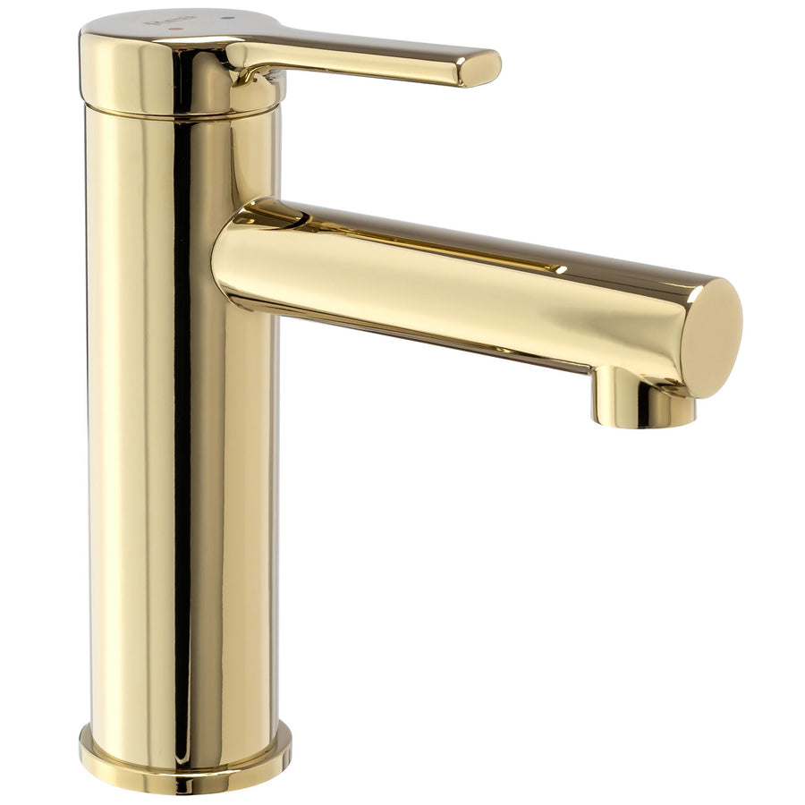 Bateria Umywalkowa REA PIXEL Złota Gold Niska