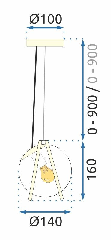 Lampa wisząca APP1089-1CP Złota  7