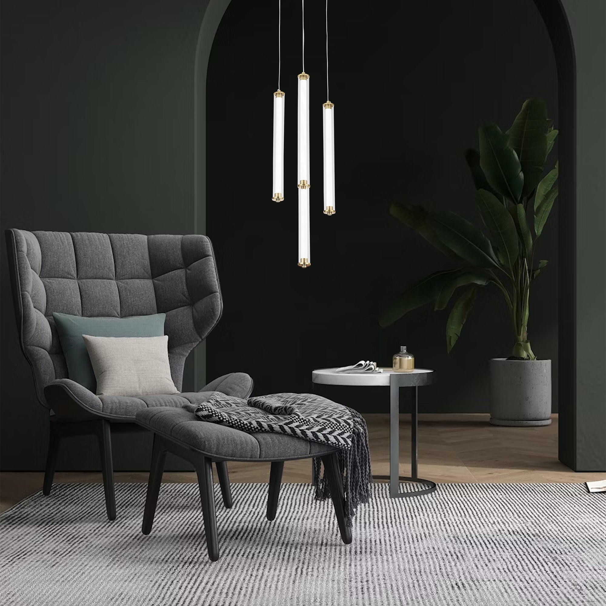Lampa Wisząca Led G024-4cpr Złota  5