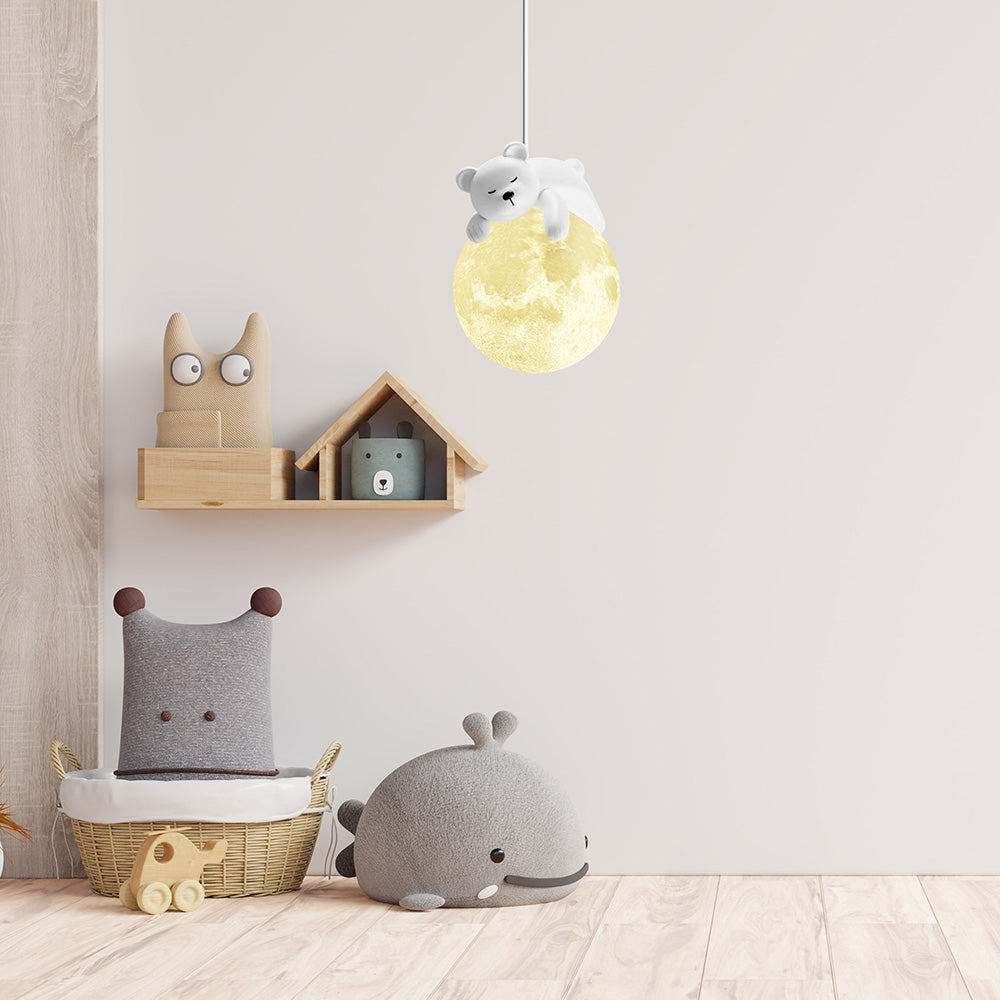 LAMPA SUFITOWA WISZĄCA WHITE BEAR APP1597-1CP  3