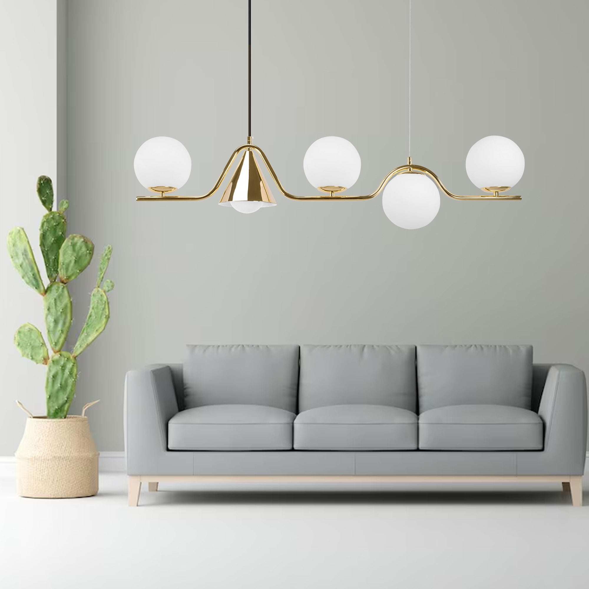 Lampa Sufitowa Wisząca Gold APP1662-5CP  5