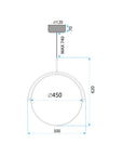 Lampa wisząca LED APP1427-C 50cm  9