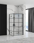 Kabina prysznicowa Rea Molier Black Double 90x90
