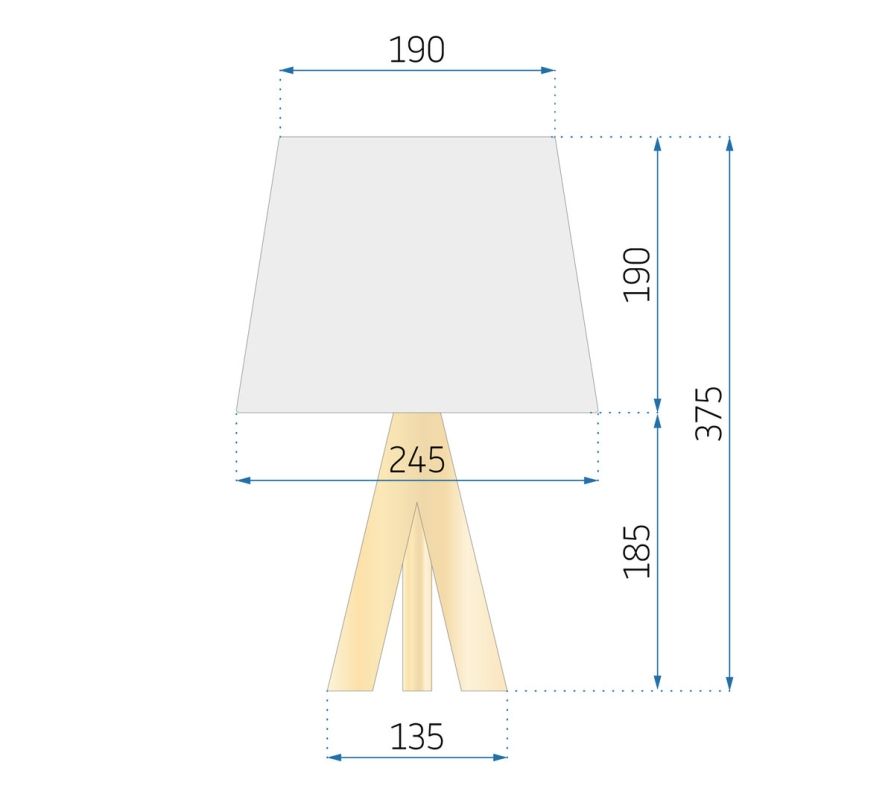 Lampka Nocna WHITE BOHO APP976-1T