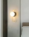 Lampa Ścienna Kinkiet APP1756-1W Brush Gold White  8
