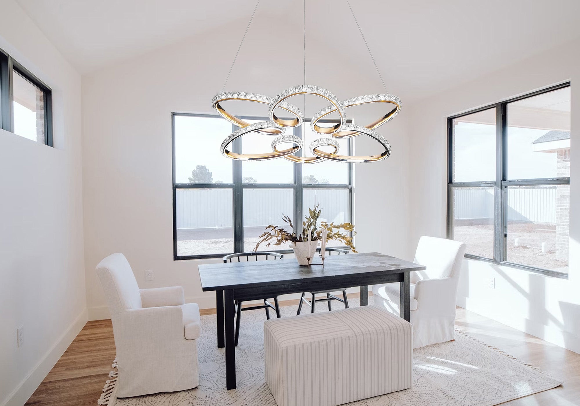 Lampa Wisząca Led G001-cp Złota  4