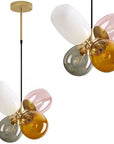 Lampa Sufitowa Wisząca Szklana APP436-4C Multicolor