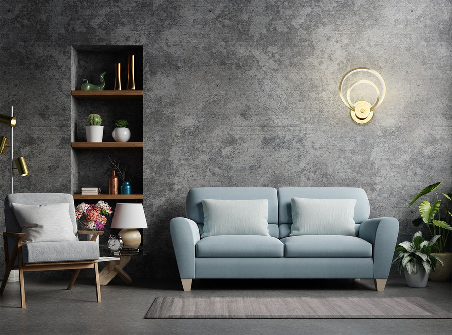 LAMPA ŚCIENNA KINKIET LED APP1043-W Złota