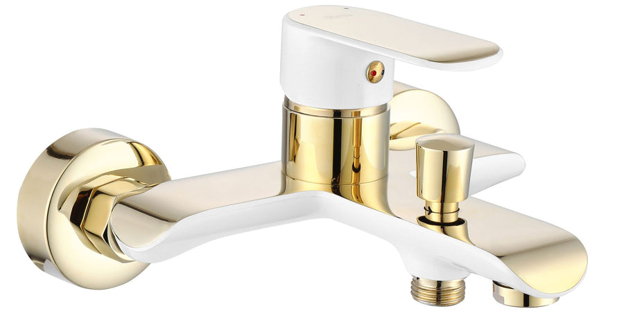 Bateria wannowa REA BLOOM biało złota White Gold