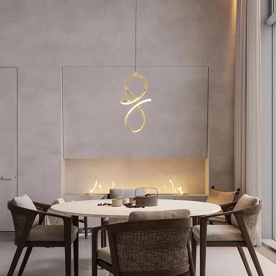 Lampa Wisząca Led Lhj091-1cp Gold  5