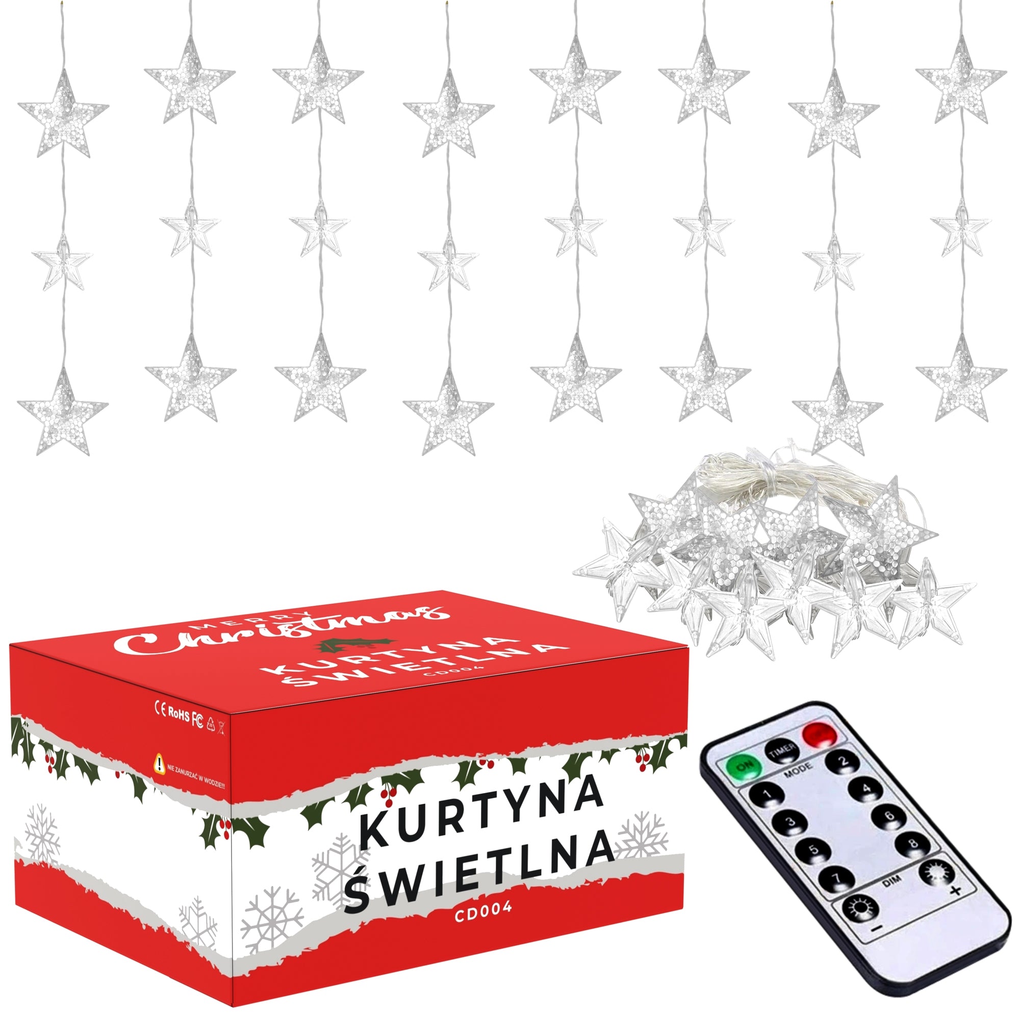 Kurtyna LED z Pilotem (CD005)  1