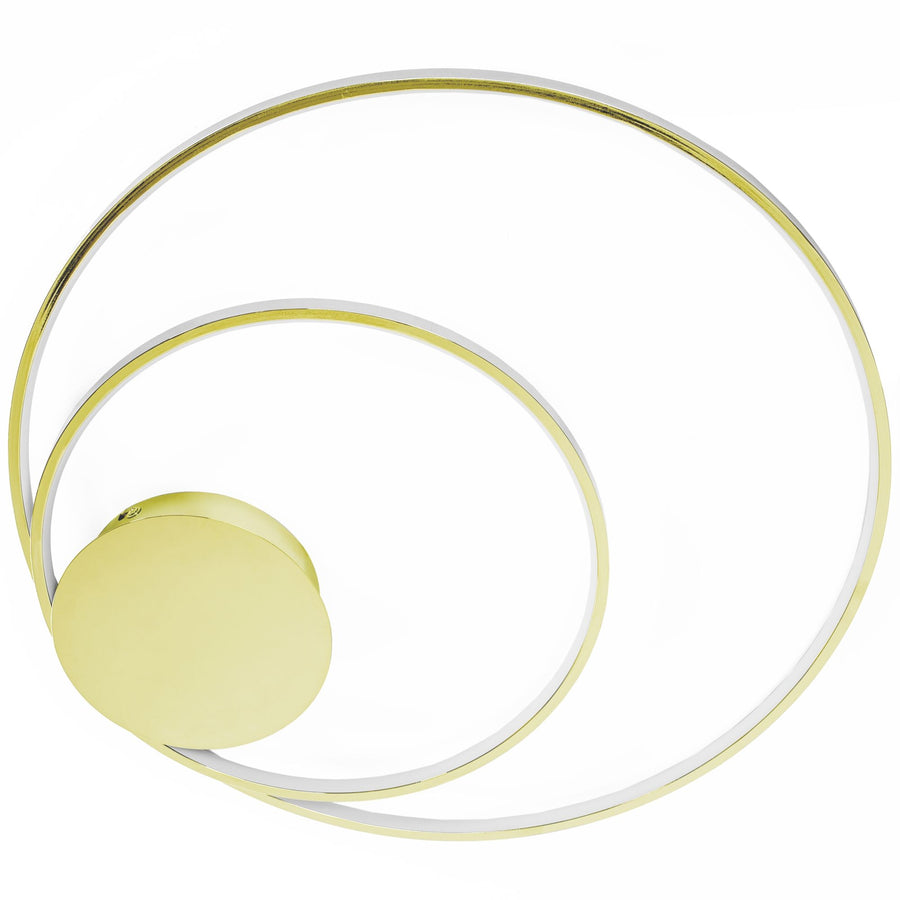 LAMPA SUFITOWA Z PILOTEM PLAFON LED APP803-C Złota