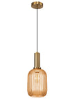 Lampa Sufitowa Wisząca Szklana APP458-1CP Pomarańczowa  3