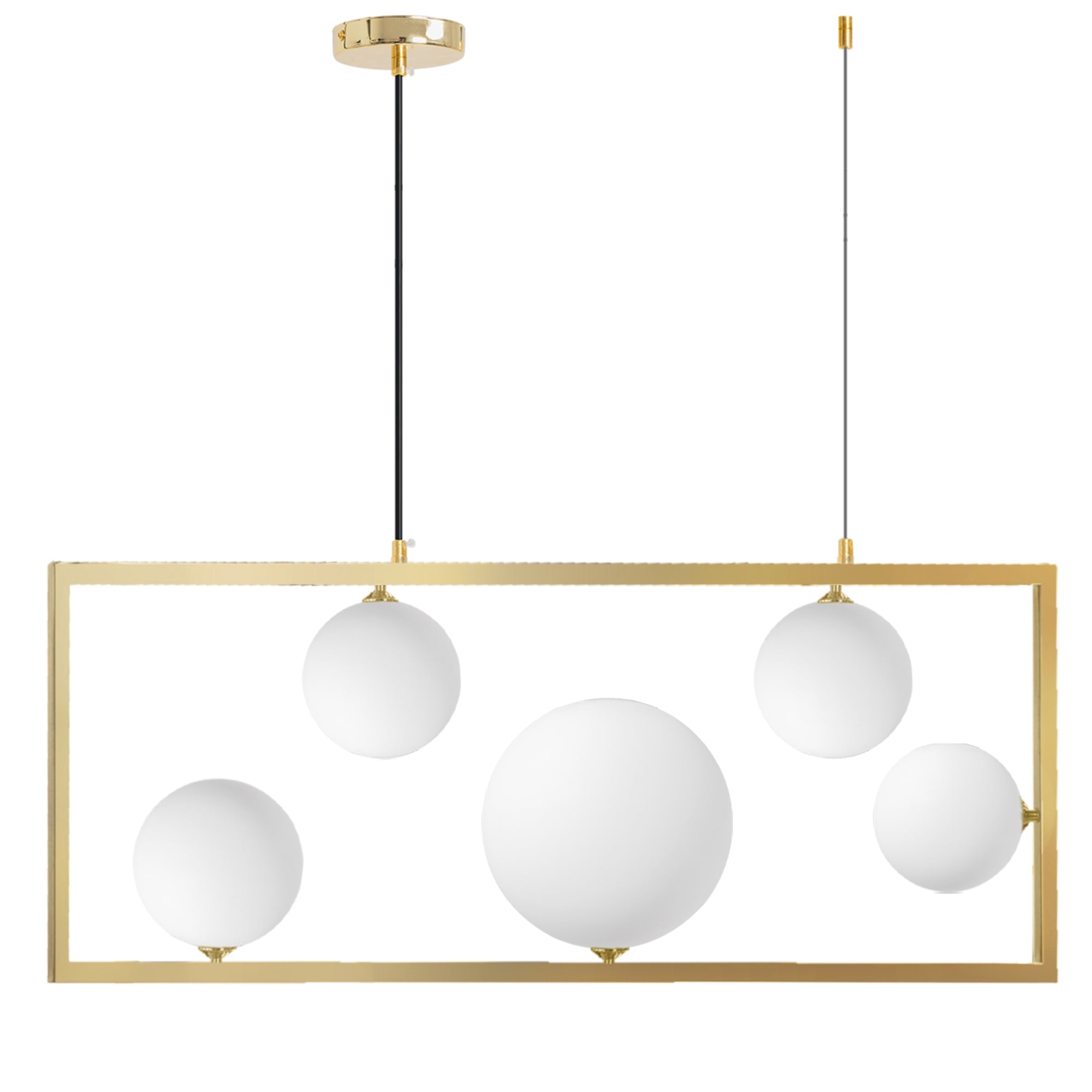 Lampa Wisząca APP1020-5CP Złota  1