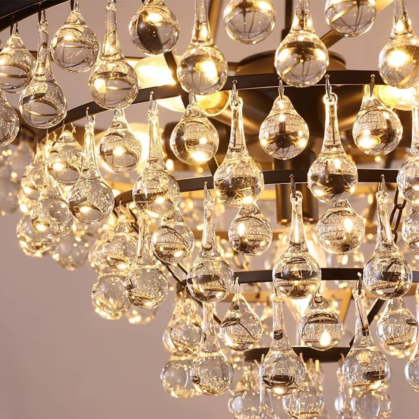 Lampa kryształowa wisząca APP1621-3CP Gold  5