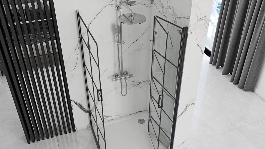 Kabina prysznicowa Rea Molier Black Double 90x90