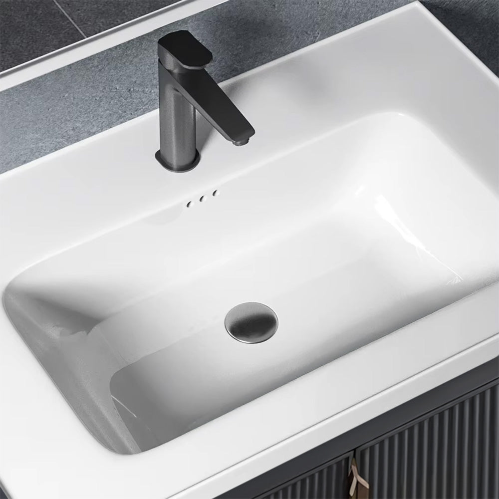 Zestaw Mebli Łazienkowych Z Umywalką Astor 60cm Szary  3