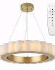 LAMPA SUFITOWA WISZĄCA LED APP1801-CP Brush Gold  1