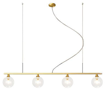 Lampa Wisząca Szklane Kule 4 szt APP675-4CP Złota
