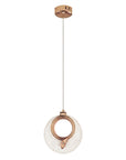 Lampa Wisząca Kryształowa Led Lhj110-1cp Jasne Różowe Złoto  6