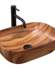 Umywalka nablatowa Rea Belinda Wood Mat