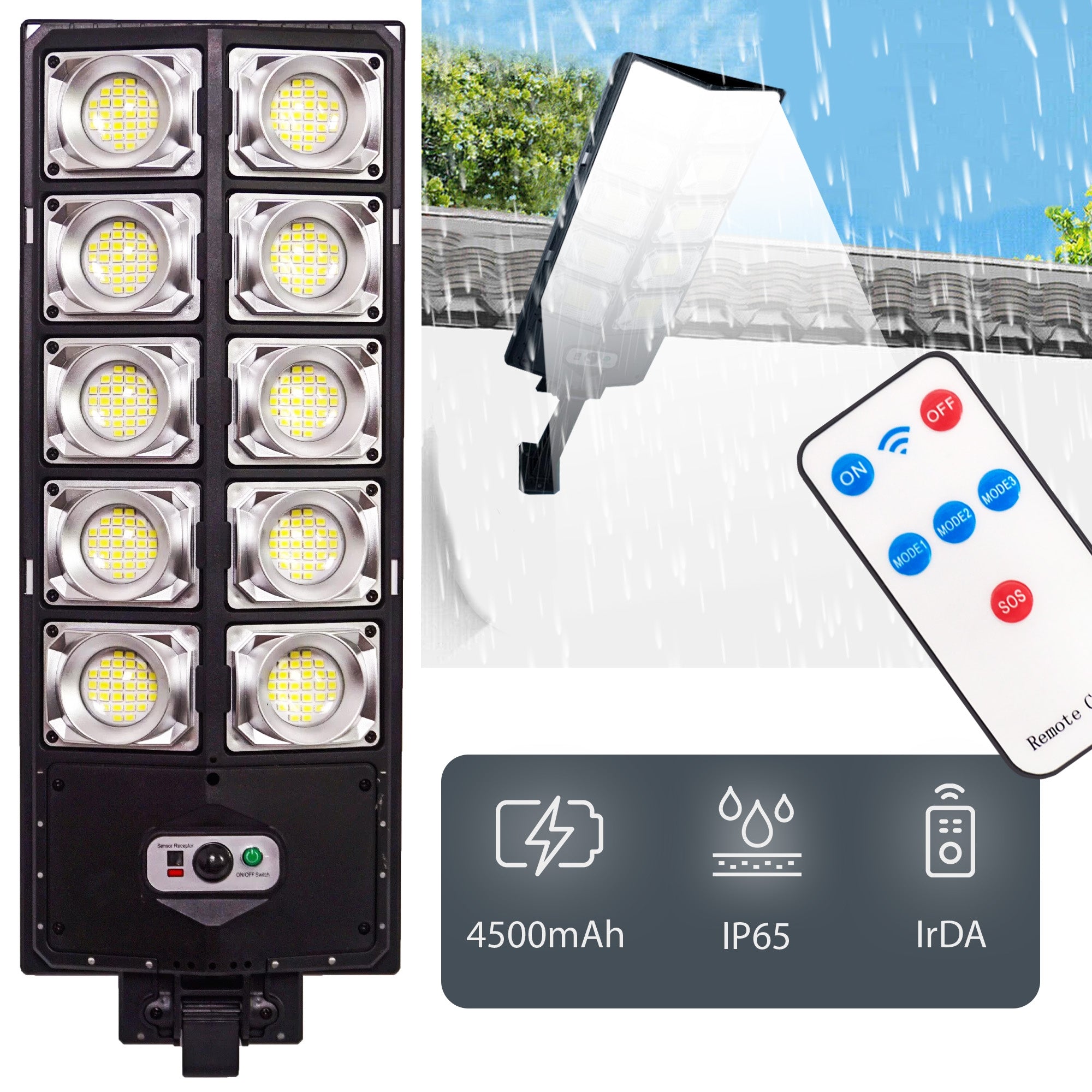 Lampa solarna LED z czujnikiem ruchu RSL017  1