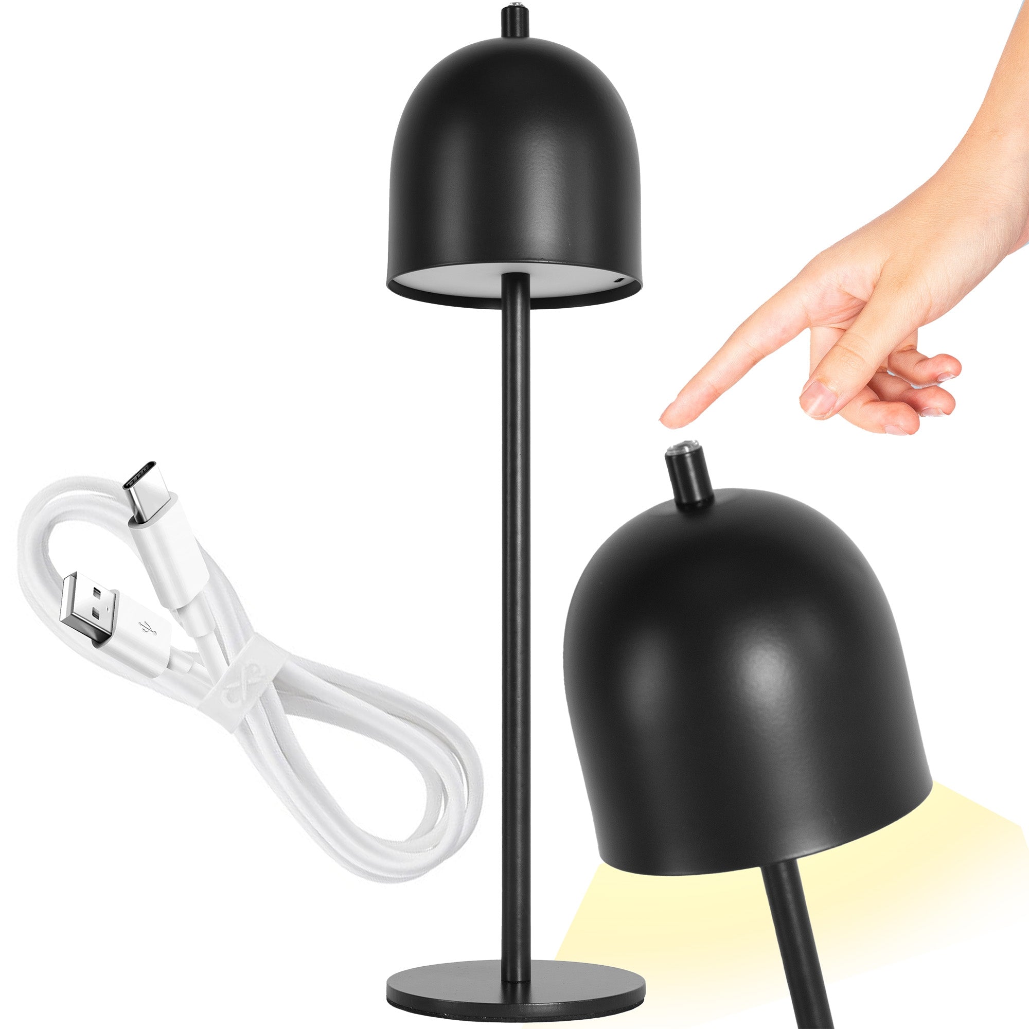 Lampka Nocna App1358-t Czarna  1