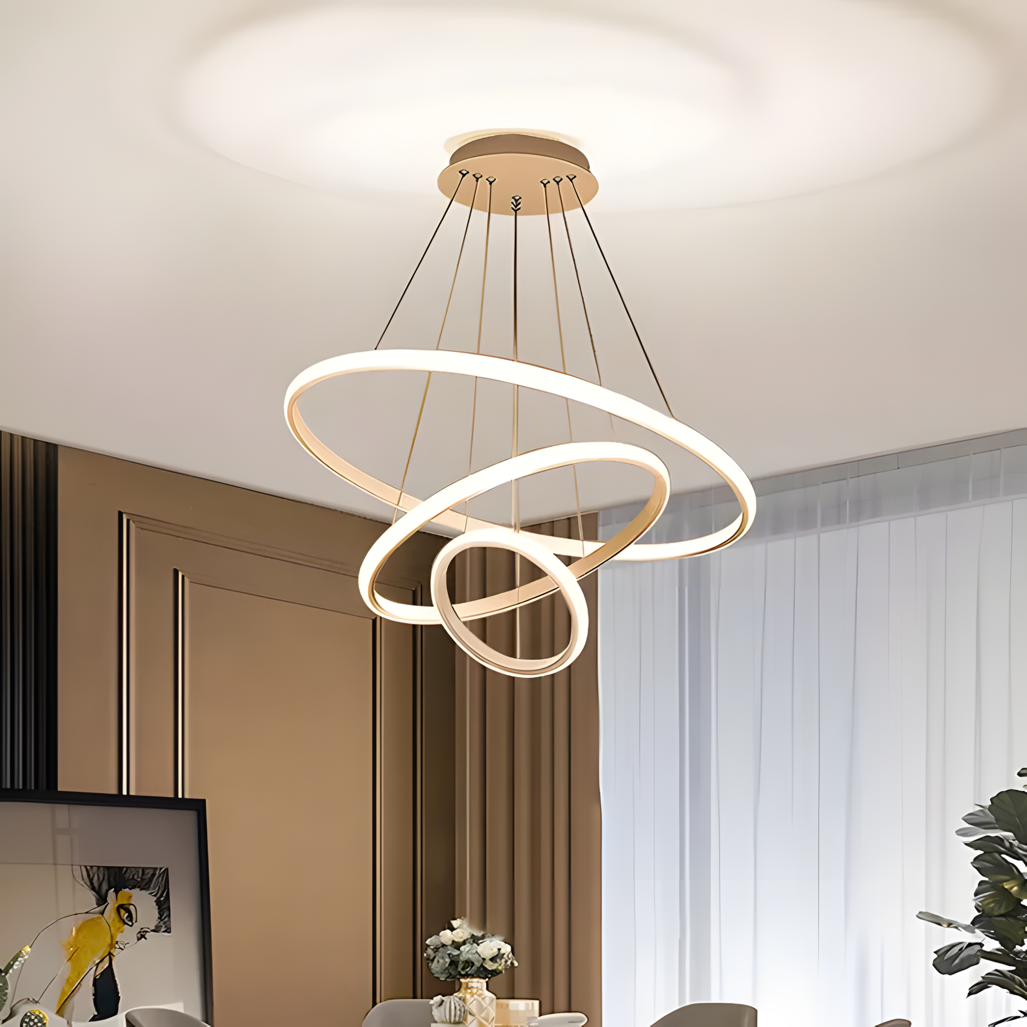 Lampa Wisząca Lhj010-cp4 Brush Gold  8