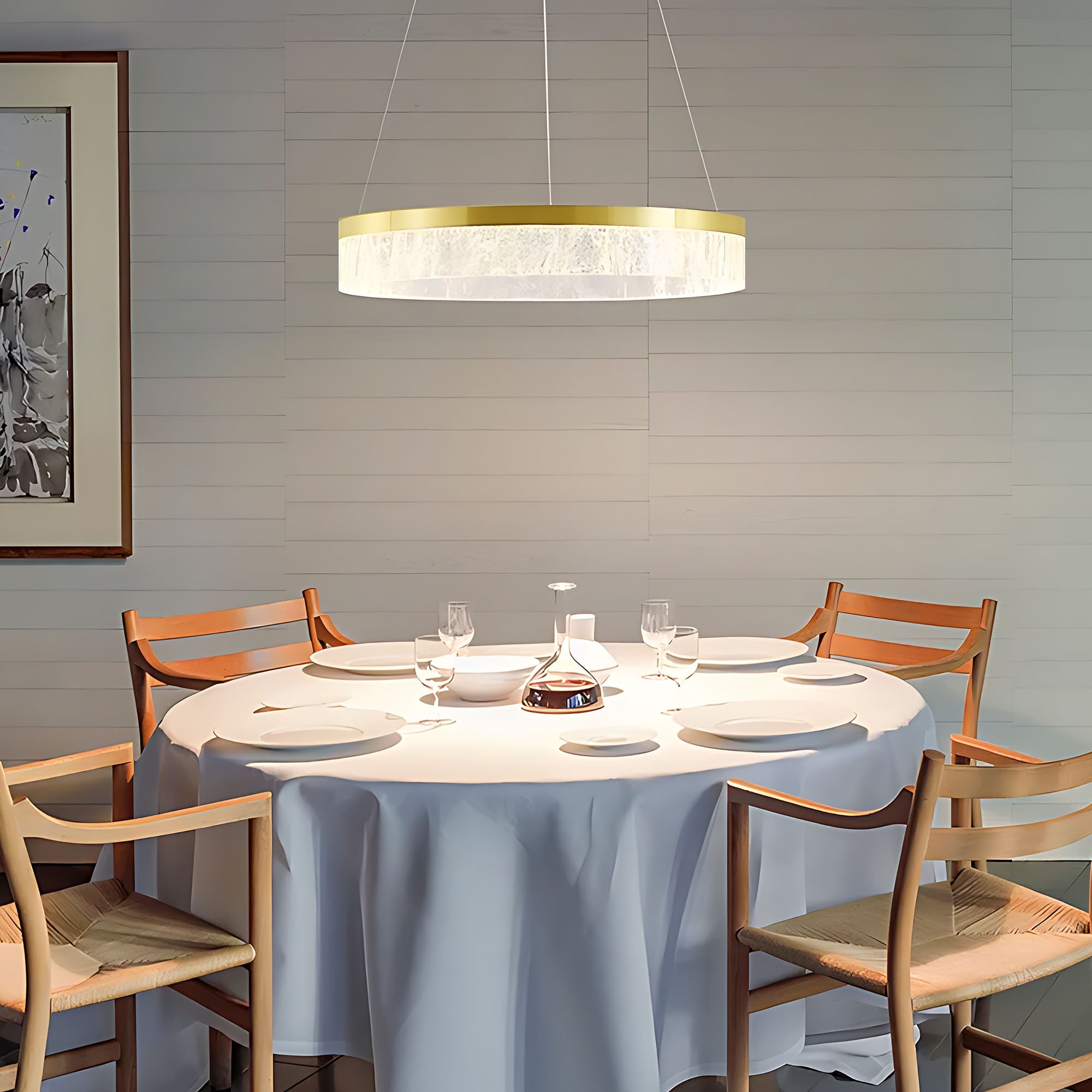 Lampa Wisząca Lhj047-cp 80 Cm Złota  6