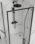 Kabina Prysznicowa Narożna Rea Rapid Swing Black 120x100