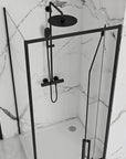 Kabina Prysznicowa Narożna Rea Rapid Swing Black 90x80