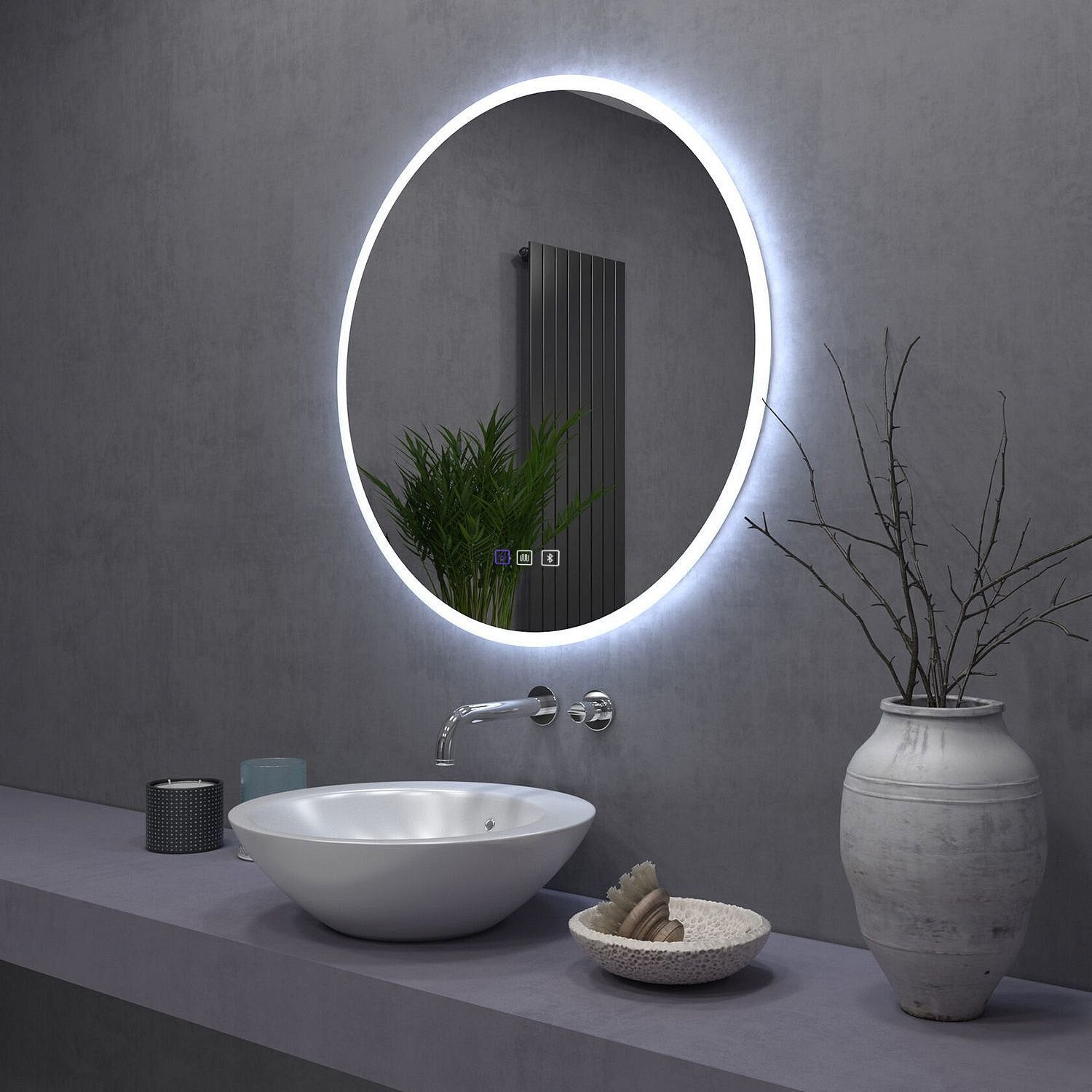 LUSTRO ŚCIENNE LED BLUETOOTH FFJ 60CM  4