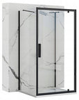 Kabina Prysznicowa Przyścienna Rea Rapid Swing Black 120x80