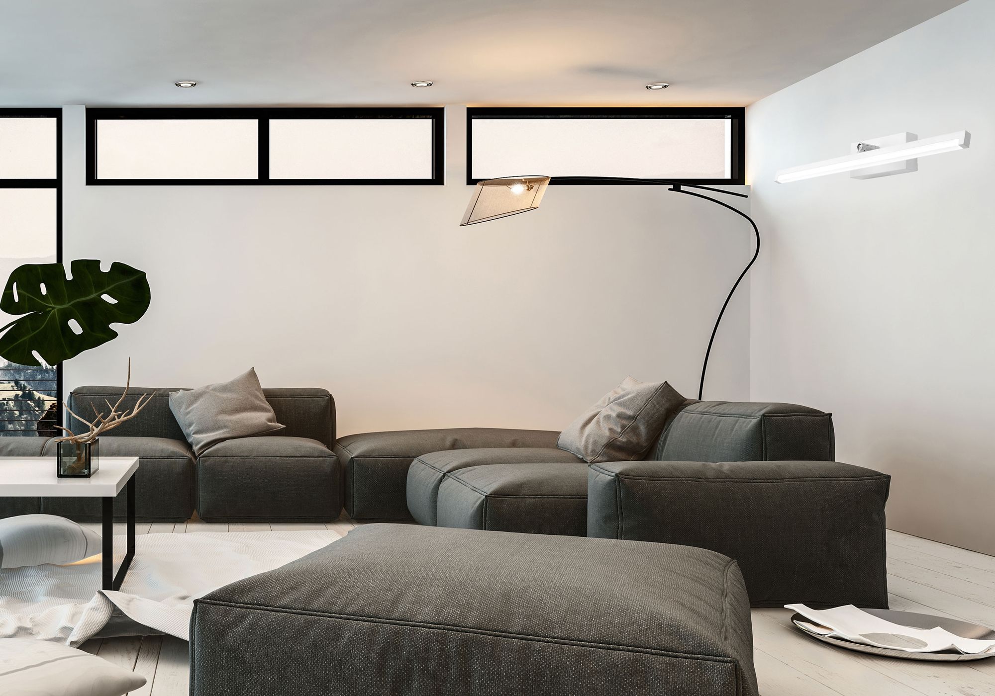 LAMPA KINKIET ŁAZIENKOWY LED NAD LUSTRO 12W 50CM APP374-1W BIAŁA
