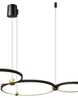 Lampa Ring 3 led + pilot APP752-30-40-50 Czarna