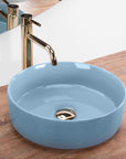 Umywalka nablatowa Rea SAMI L.BLUE SHINY  3