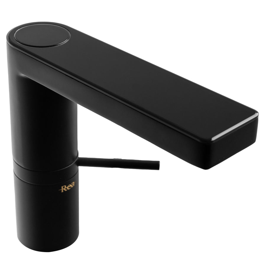 Bateria Umywalkowa REA AMAR LCD BLACK Czarna Niska