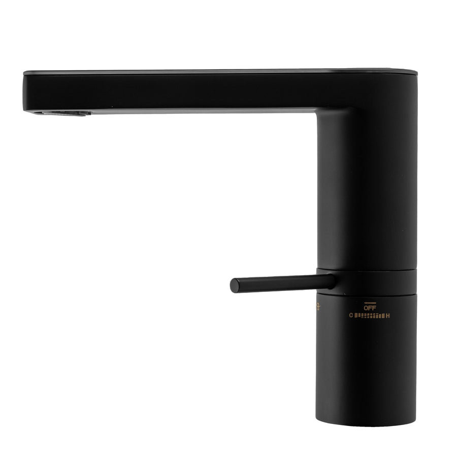 Bateria Umywalkowa REA AMAR LCD BLACK Czarna Niska