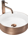 Umywalka nablatowa Rea Sami Brush Rose Gold