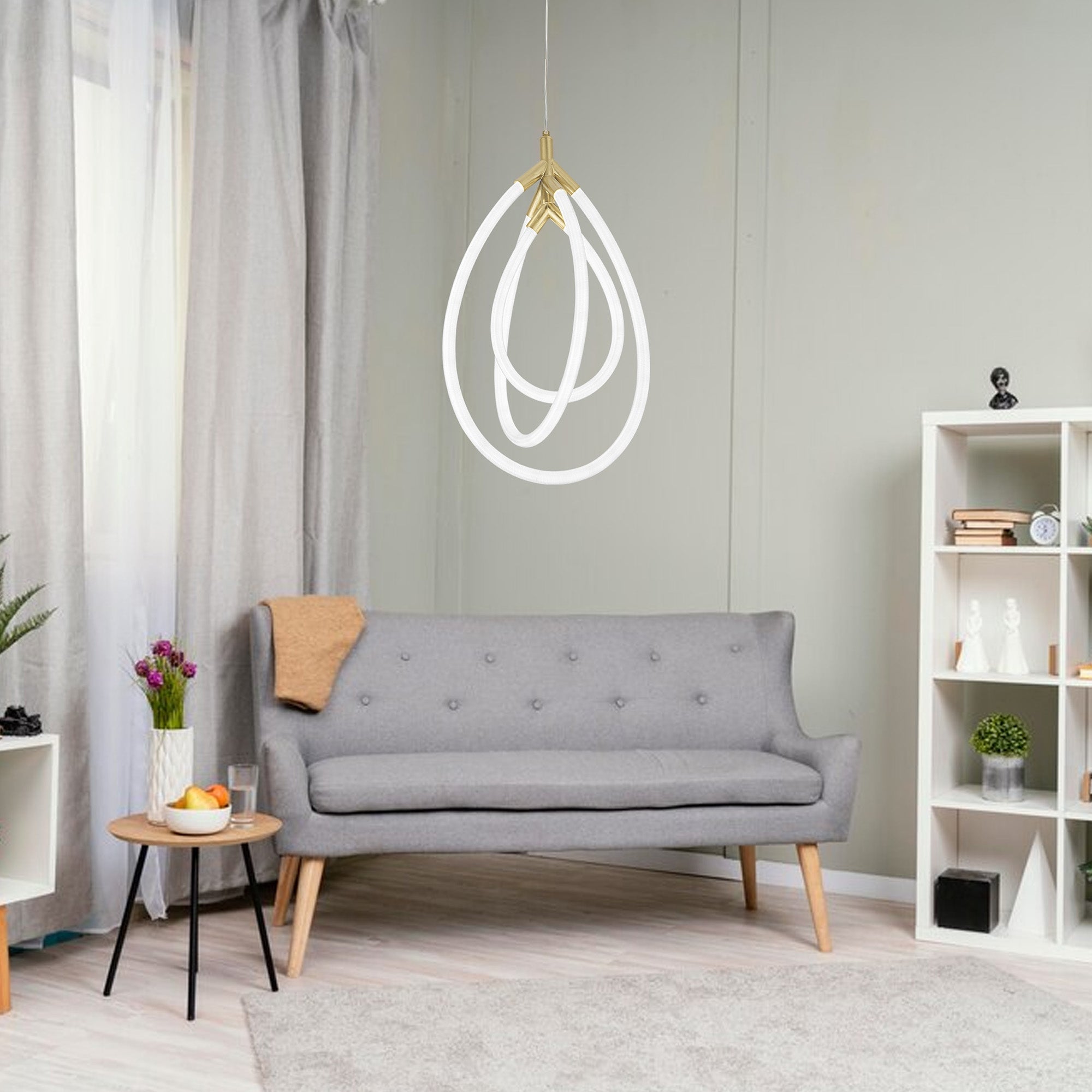 Lampa Wisząca Led G018-cp Złota  6